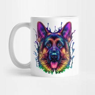 German Shepherd Watercolour Artwork Mug